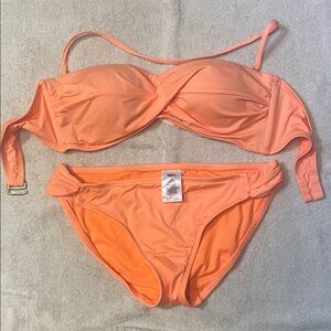 Mossimo Supply Co. Orange Bikini Set